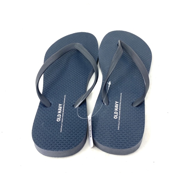 Old Navy Flip Flop Sandals for Women Light Gray Rubber Summer 737433-00-1 - Picture 3 of 5